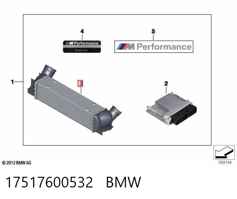 17517600532 BMW Chłodnica intercoolera