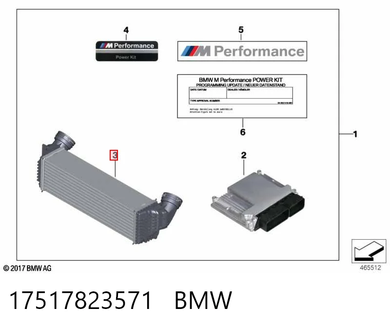 17517823571 BMW Chłodnica intercoolera