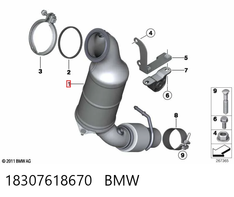 Konwerter-katalizator do BMW 3  F30, F80