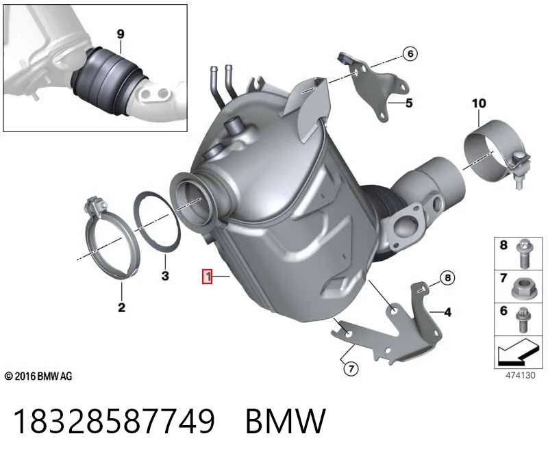 Kupić Filtr cząstek stałych układu wydechowego BMW X5  G05, F95 w dobrej cenie