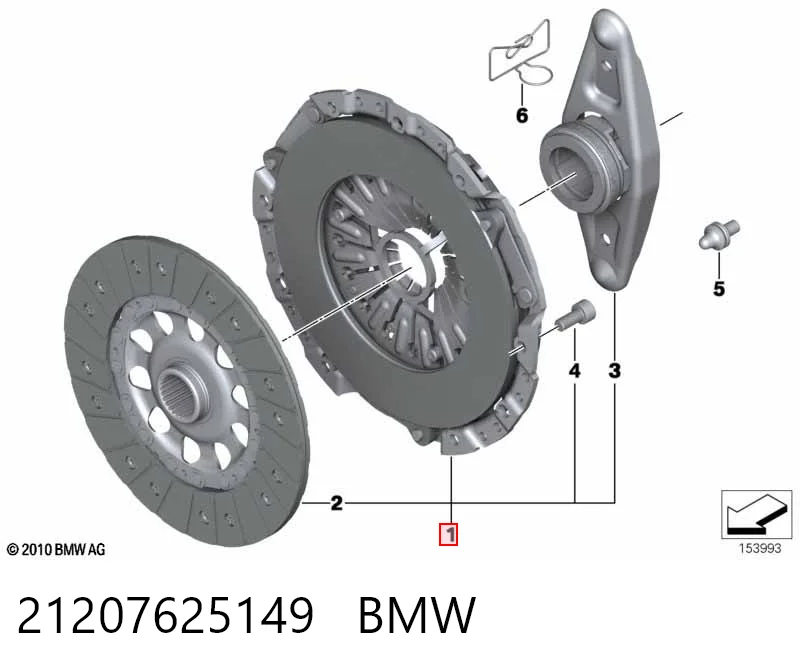  Zestaw sprzęgła (3 części) BMW 5 