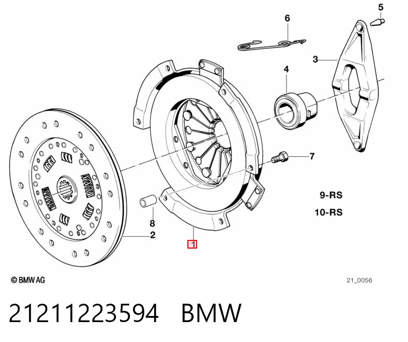 Docisk sprzęgła BMW 5 sedana (E34) (1987 - 1995) cena, od 105,28 USD