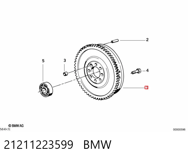 21211223599 BMW Koło zamachowe silnika