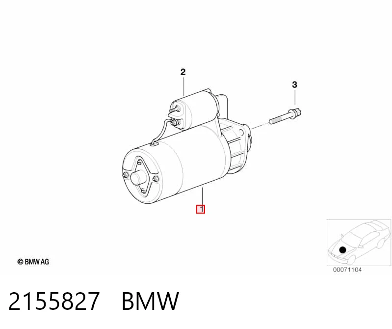 2155827 BMW Rozrusznik