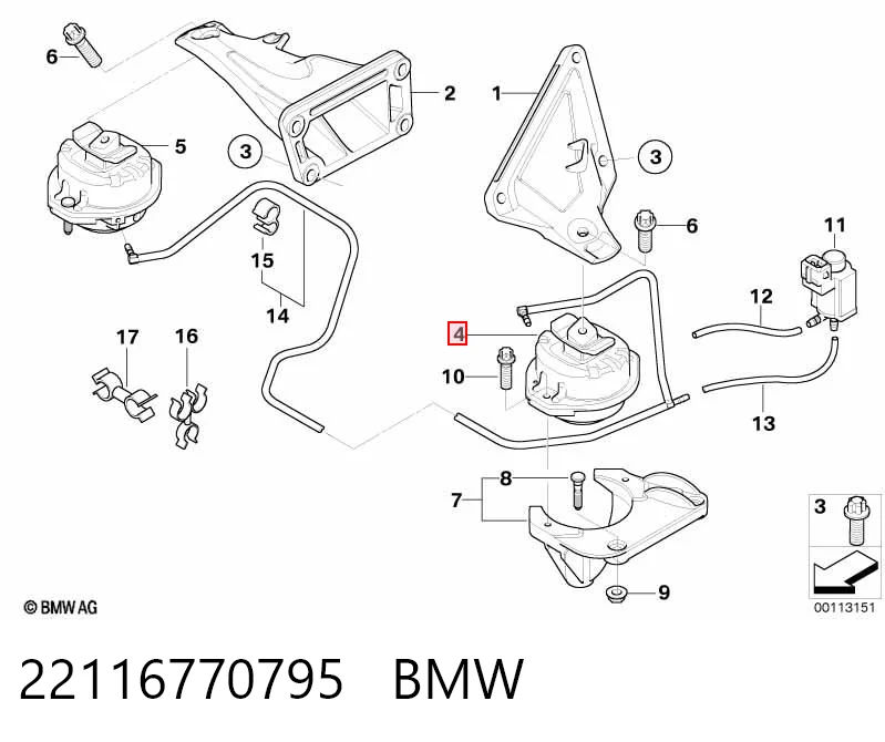 22116770795 BMW