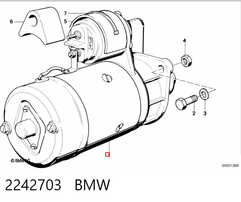 2242703 BMW Rozrusznik