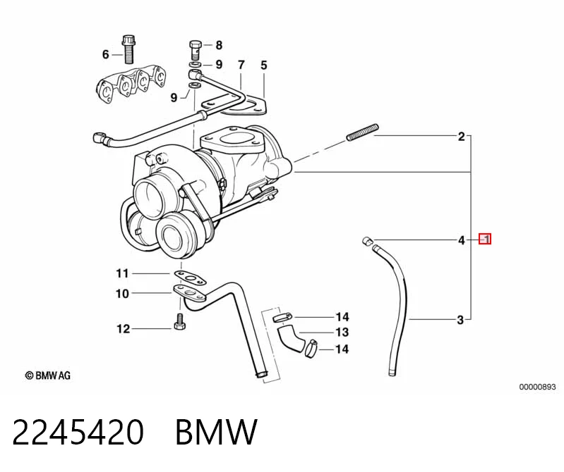 2245420 BMW Turbina