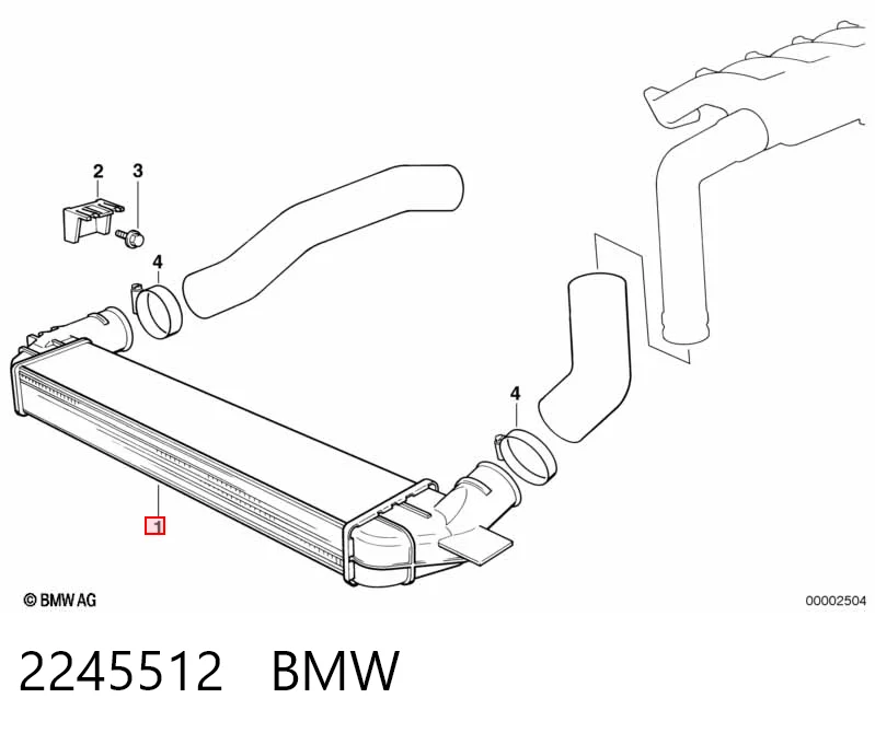 Chłodnica intercoolera do BMW 3  E36