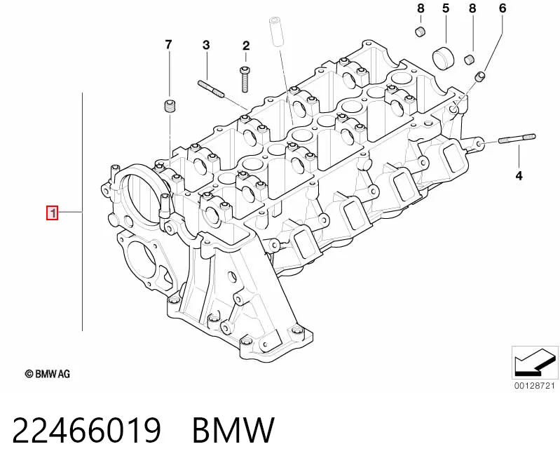 Głowica cylindrów do BMW 3  E46