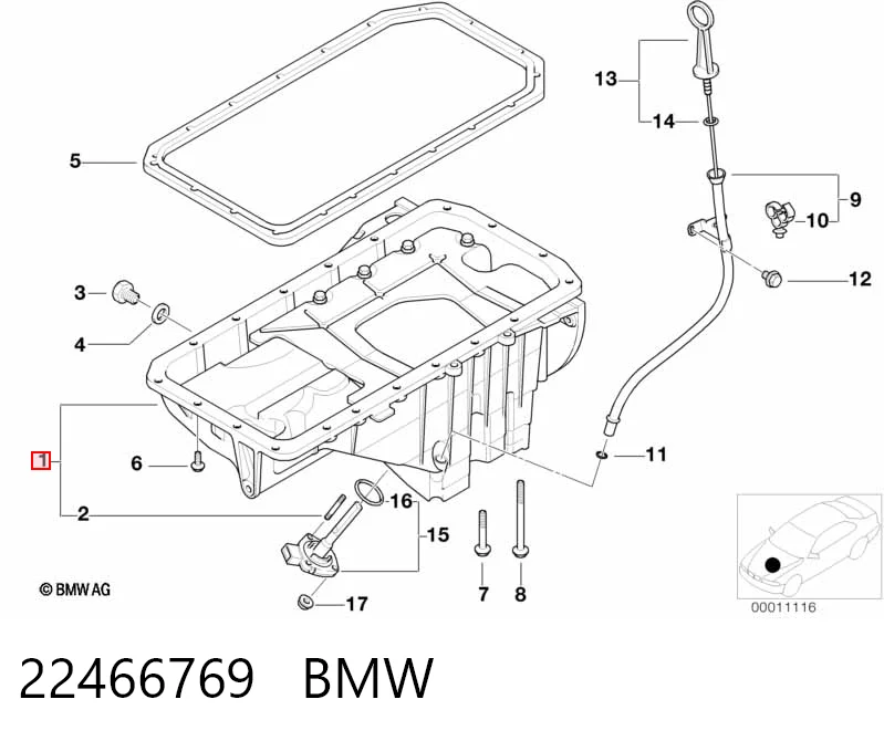 Miska olejowa silnika do BMW 3  E46