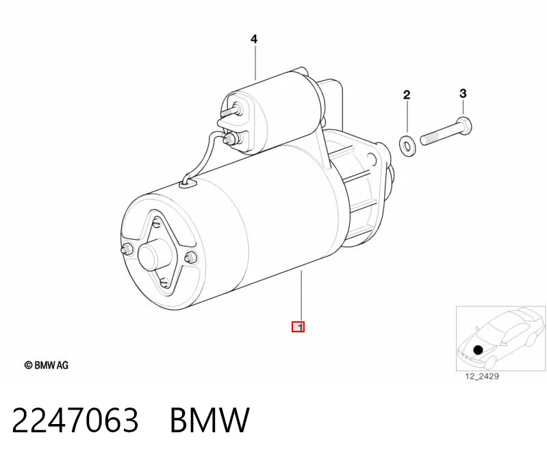 2247063 BMW Rozrusznik