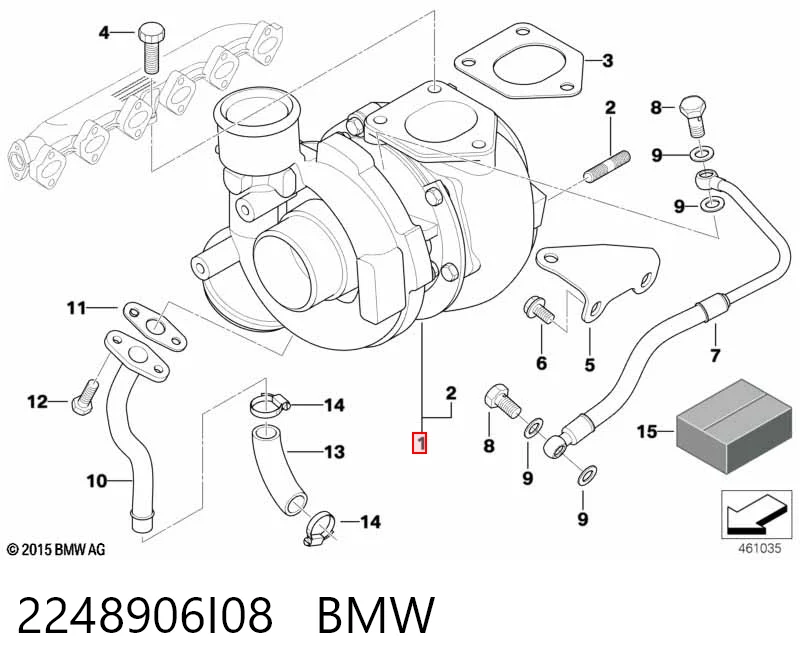 2248906I08 BMW Turbina