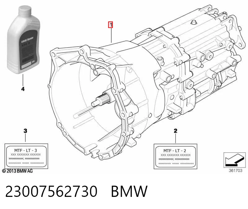 Do koszyka Mechaniczna skrzynia biegów w komplecie BMW 3  E46