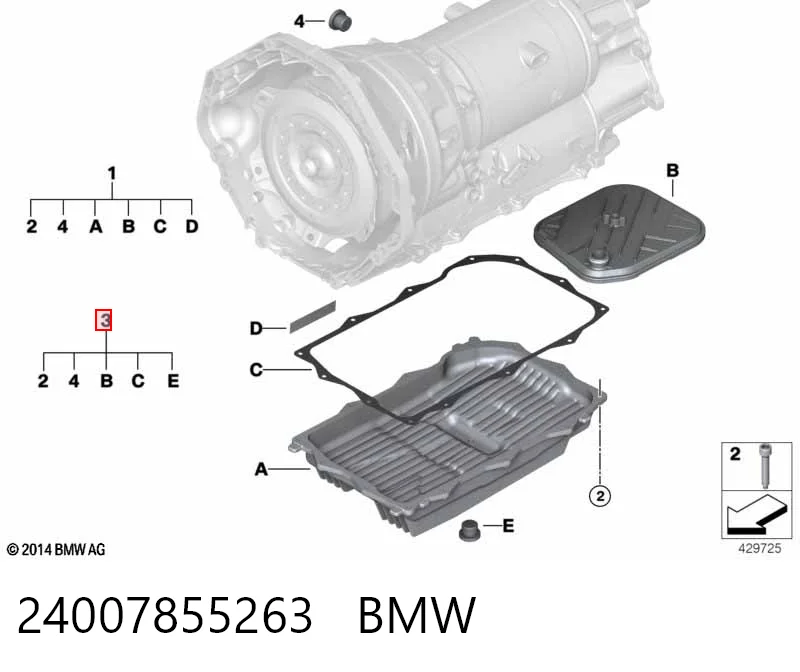 24007855263 BMW Filtr automatycznej skrzyni biegów