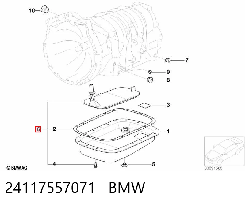 24117557071 BMW Filtr automatycznej skrzyni biegów