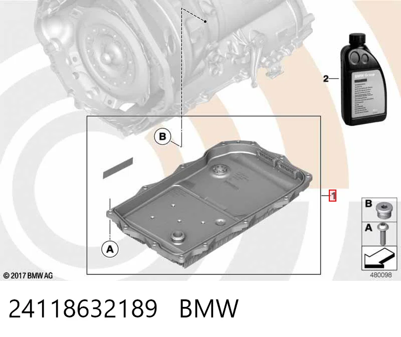 24118632189 BMW Filtr automatycznej skrzyni biegów
