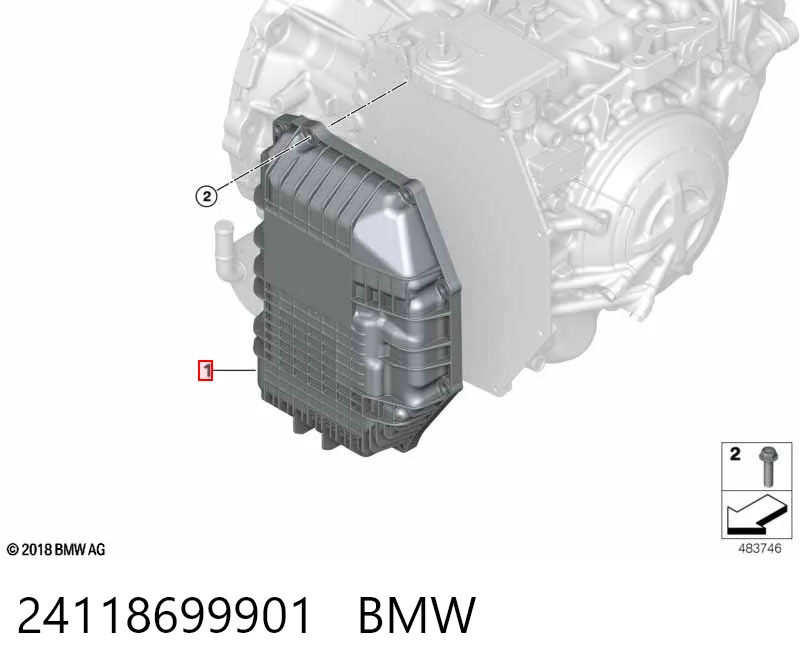 24118699901 BMW Miska automatycznej skrzyni biegów