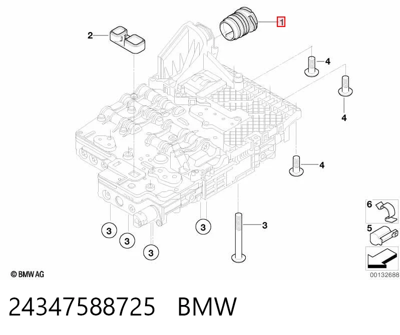 24347588725 BMW Złącze automatycznej skrzyni biegów