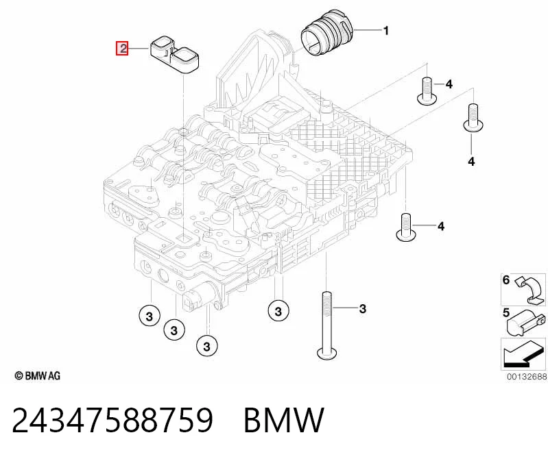 24347588759 BMW Uszczelka bloku hydraulicznego skrzyni automatycznej