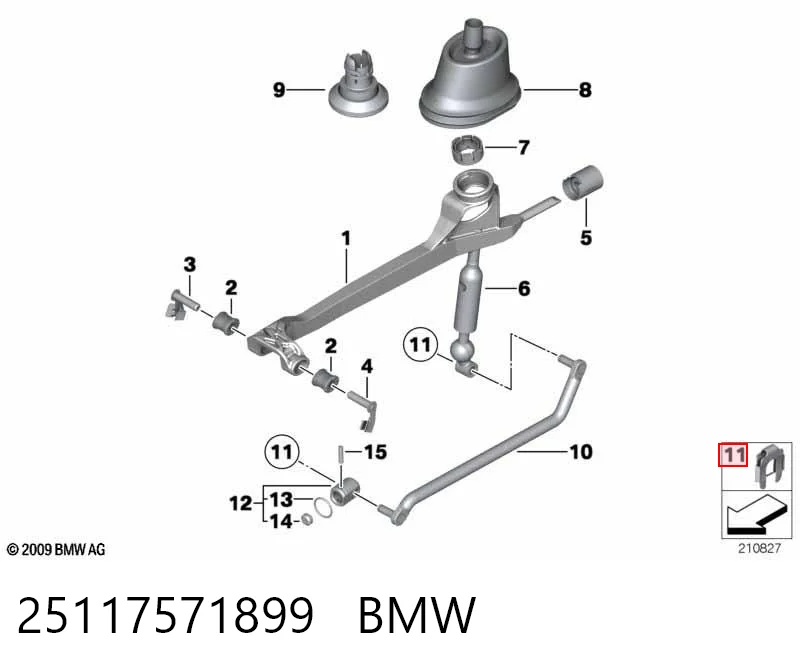 25117571899 BMW Nakrętka podkręcana pod śrubę samowiercącą