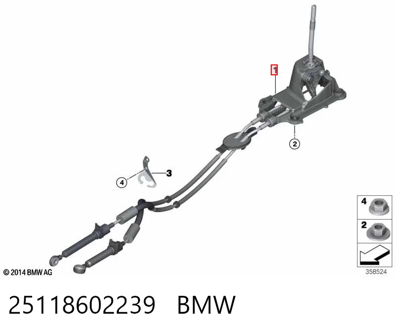 Linka dźwigni zmiany biegów podwójna Mini Cooper hatchback (F56) (2013 - 2026) cena, od 131,72 USD