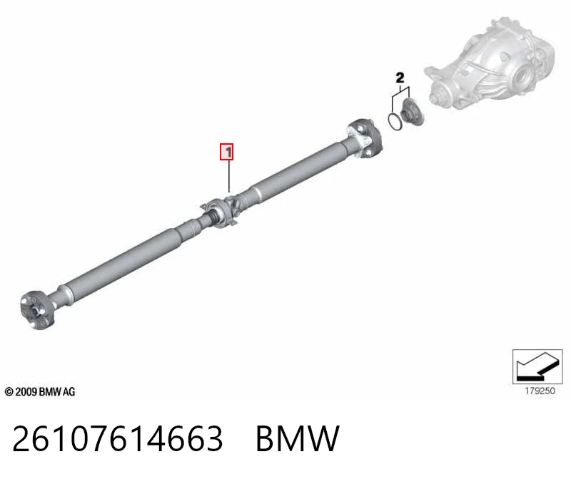  Wał Cardana tylny, kompletny BMW 5 
