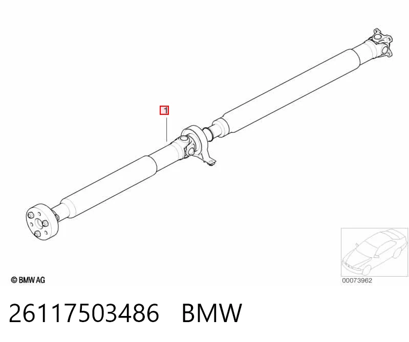Wał Cardana tylny, kompletny BMW 3 sedana (E46) (1998 - 2005) cena, od 256,52 USD