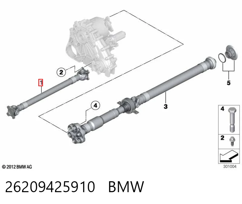26209425910 BMW Wał Cardana, do mostu przedniego