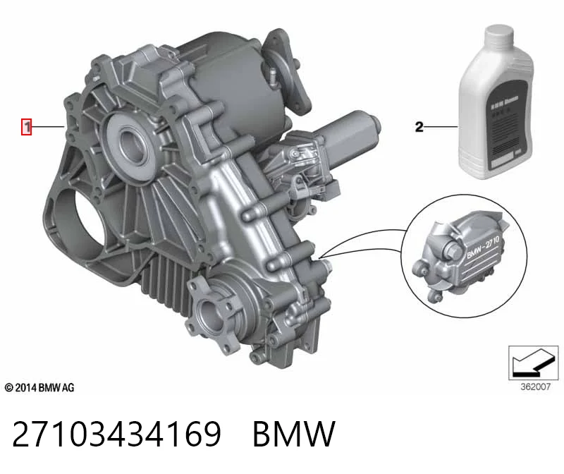 27103434169 BMW Skrzynia rozdzielcza