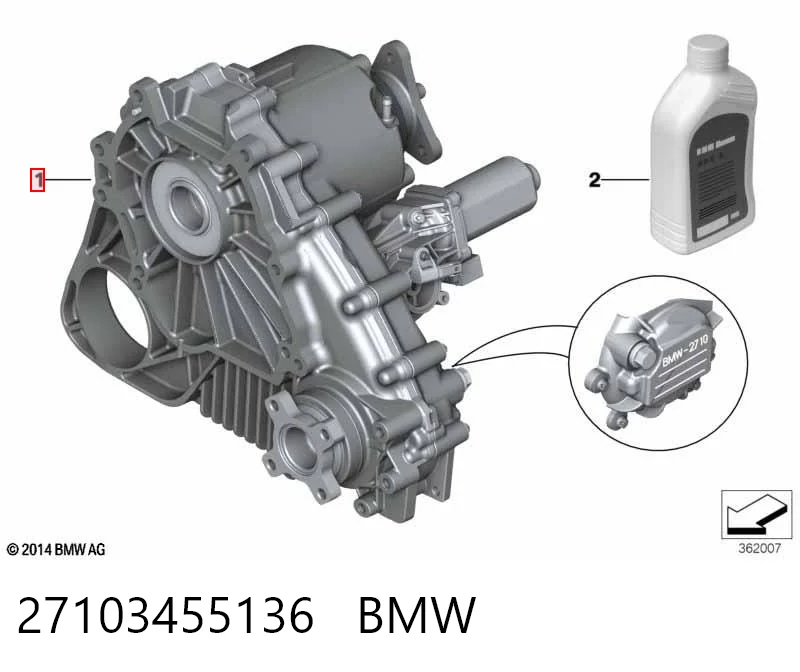 27103455136 BMW Skrzynia rozdzielcza