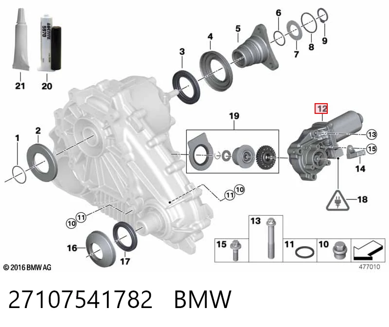 27107541782 BMW Silnik nastawczy skrzyni rozdzielczej