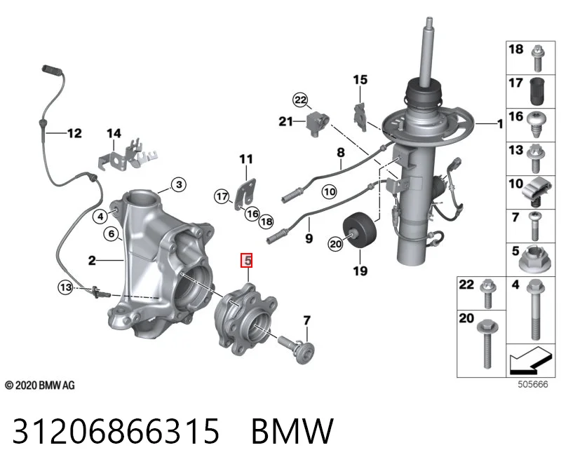 31206866315 BMW Piasta tylna