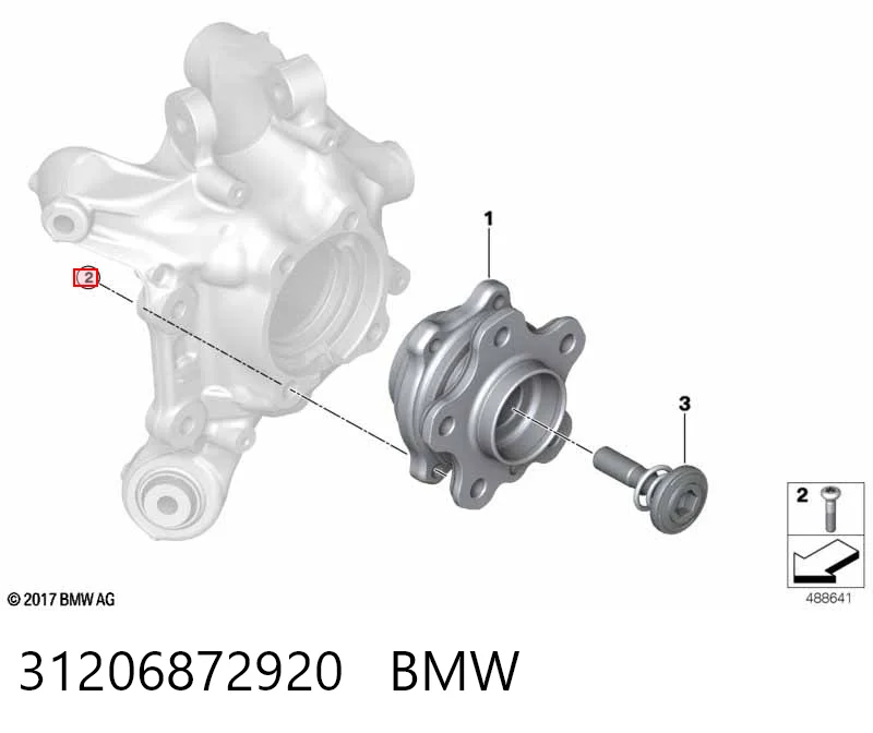 31206872920 BMW Śruba piasty