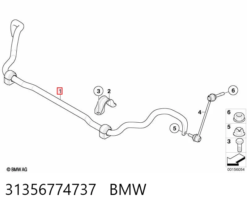 31356774737 BMW Stabilizator przedni