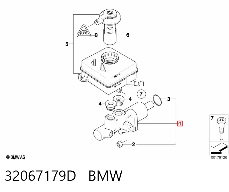  Główny cylinder hamulców BMW 5 