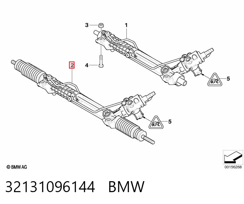 32131096144 BMW Listwa kierownicza (maglownica)