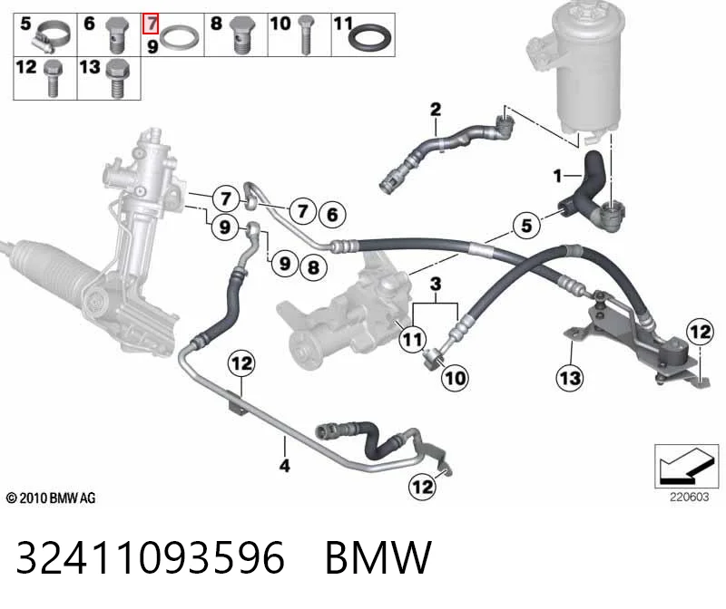 32411093596 BMW Uszczelka korka miski olejowej