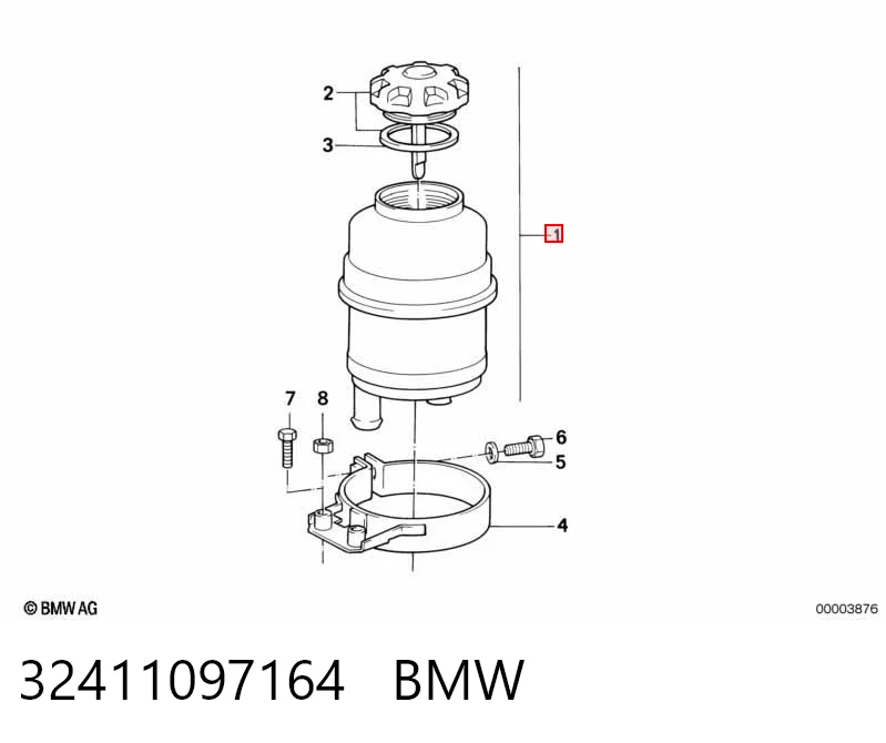 32411097164 BMW Zbiornik płynu wspomagania