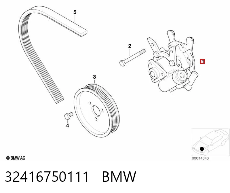 32416750111 BMW Pompa wspomagania hydraulicznego kierownicy