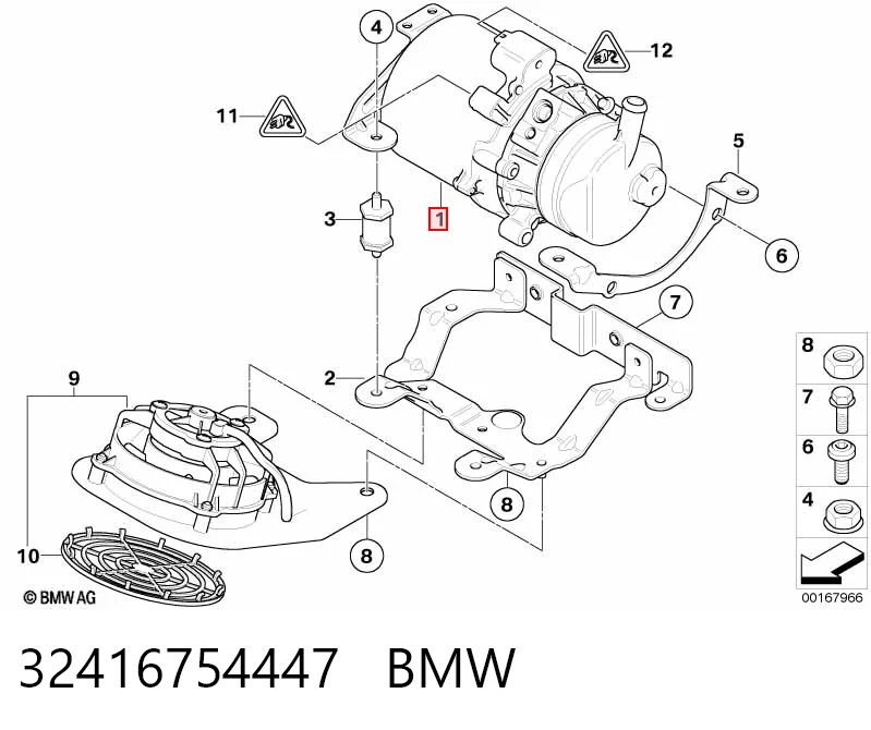 32416754447 BMW Pompa wspomagania hydraulicznego kierownicy