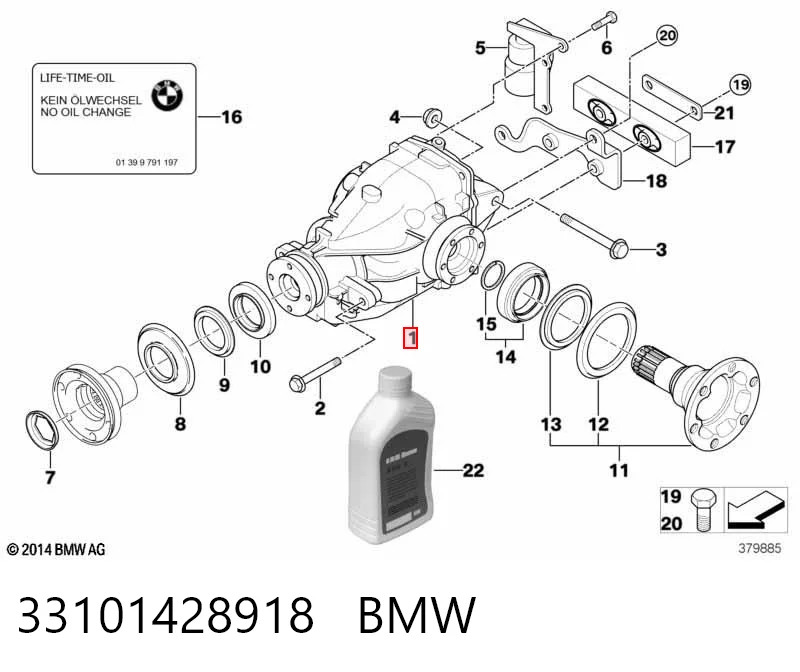 Reduktor mostu tylnego do BMW 3  E46