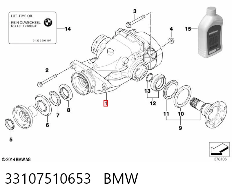 Reduktor mostu tylnego do BMW X5  E53