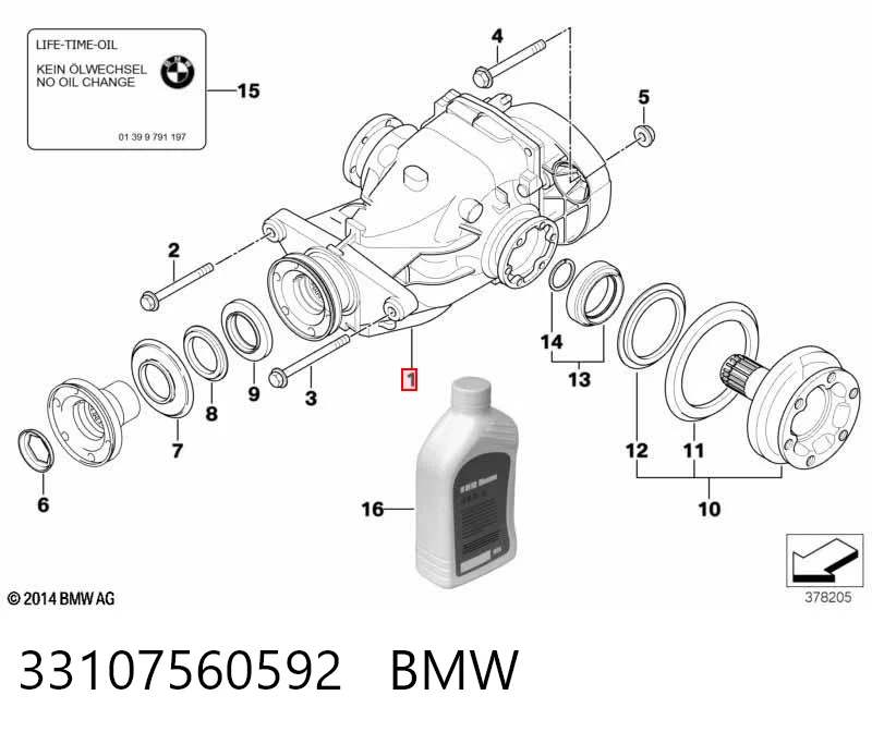 Reduktor mostu tylnego do BMW 5  E60