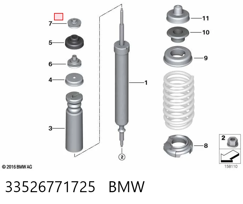 33526771725 BMW Amortyzator tylny