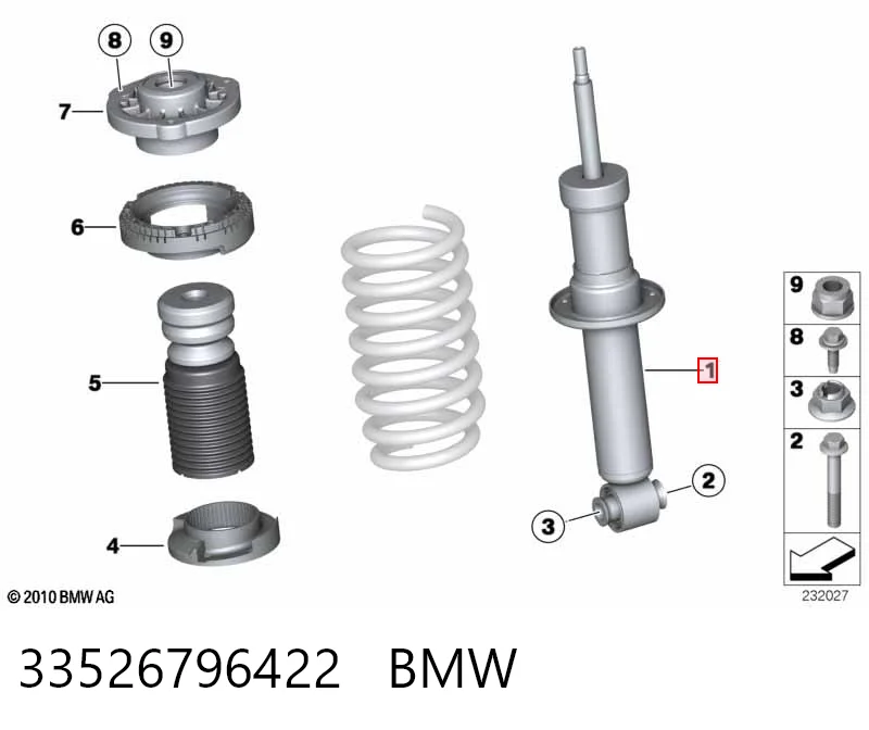 33526796422 BMW Amortyzator tylny