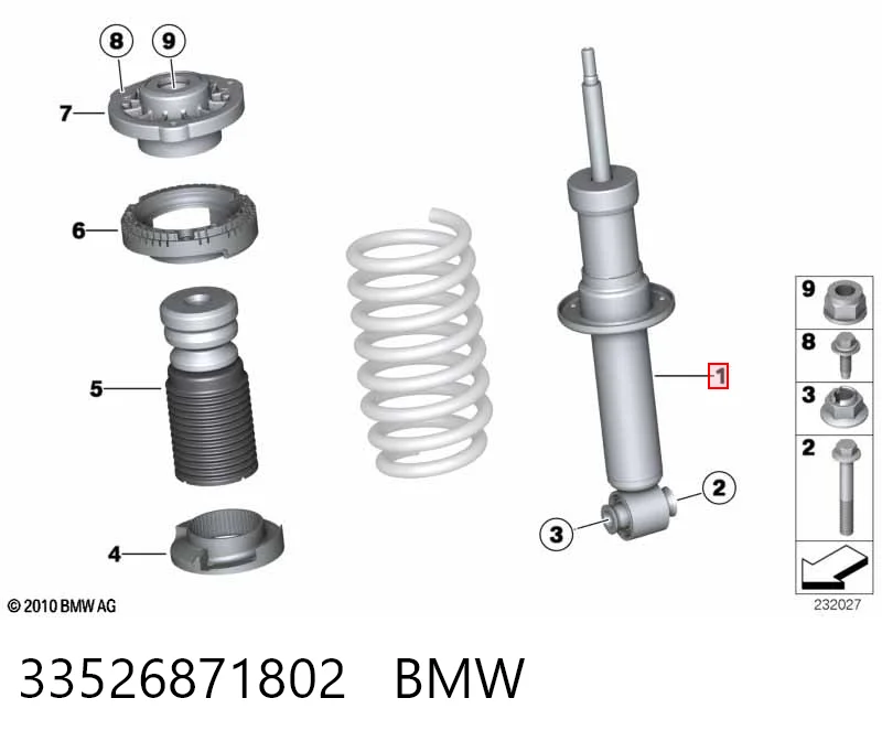 Amortyzator tylny BMW X3 SUV (G01, F97, G08) (2017 - 2024) cena, od 224,03 USD