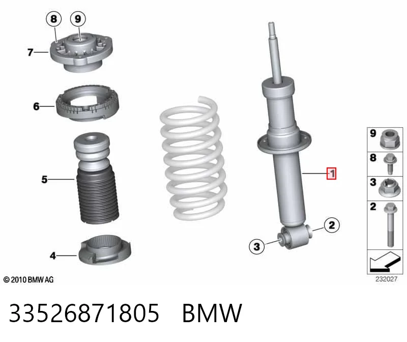 33526871805 BMW Amortyzator tylny