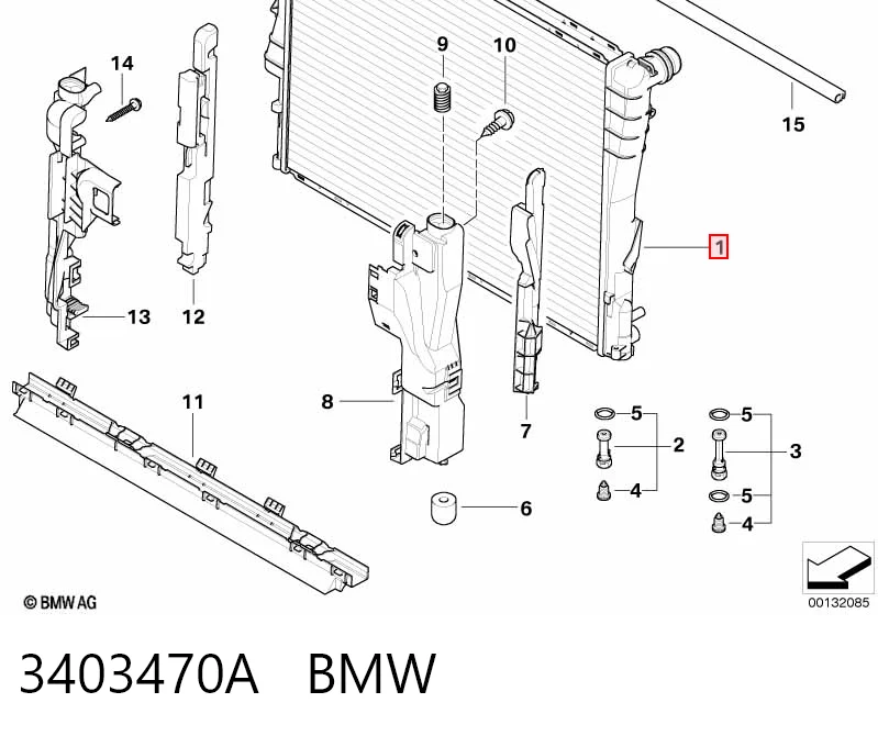  Chłodnica silnika BMW X3 