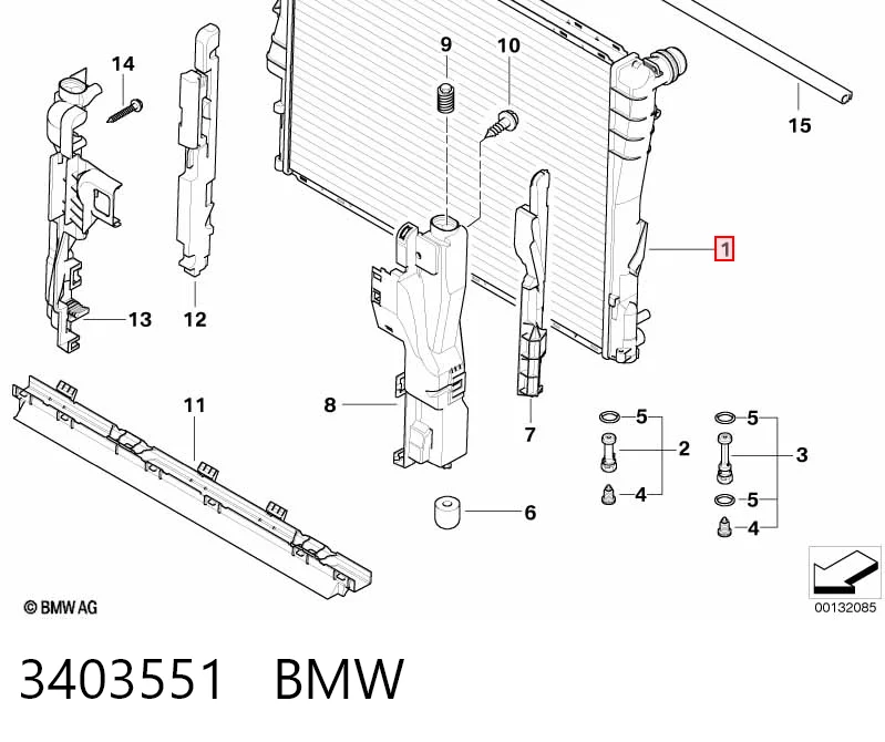 3403551 BMW Chłodnica silnika