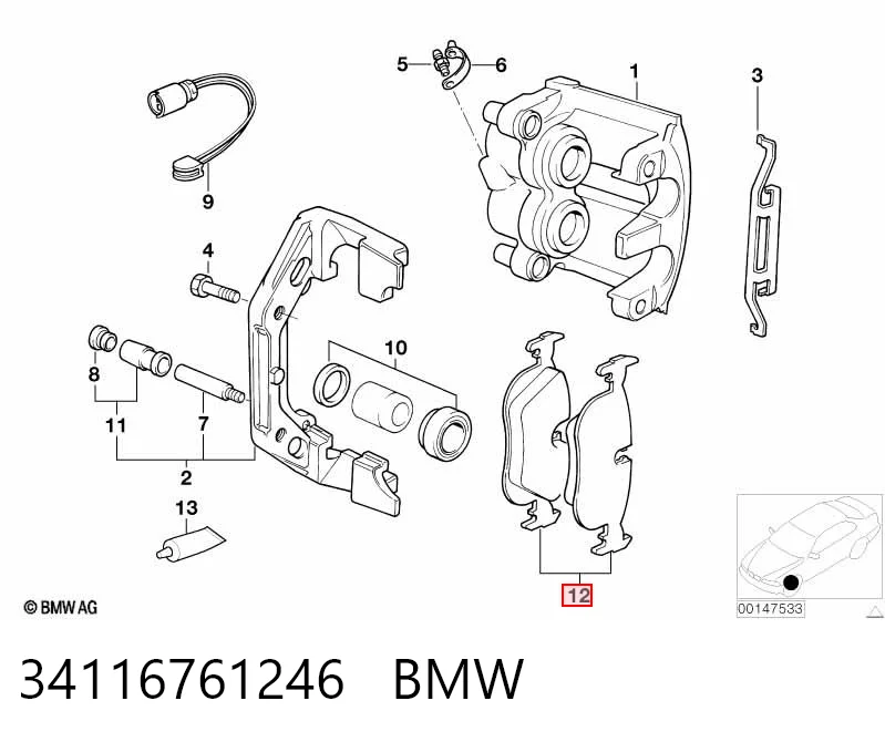 34116761246 BMW